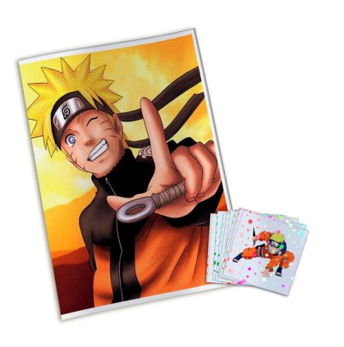 Álbum de Figurinhas Metalizadas Naruto