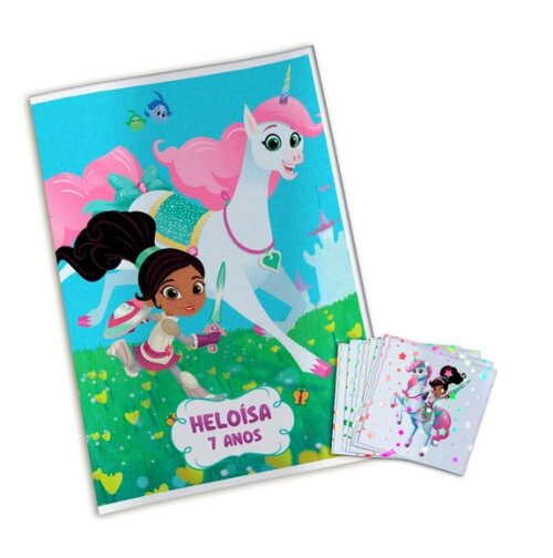 Álbum de Figurinhas Metalizadas Nella Uma Princesa Corajosa