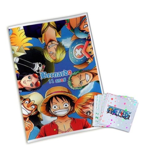 Álbum de Figurinhas Metalizadas One Piece