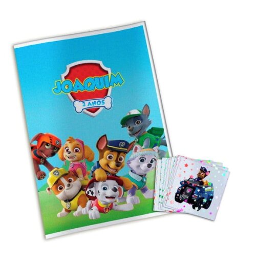 Álbum de Figurinhas Metalizadas Patrulha Canina