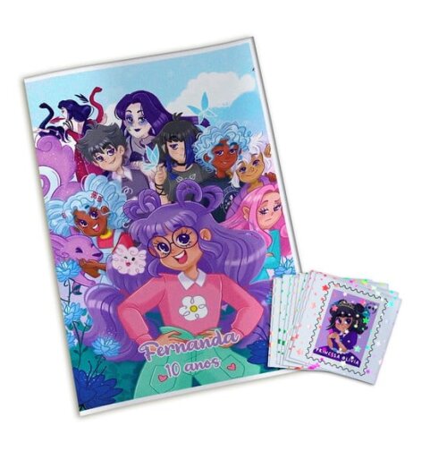 Álbum de Figurinhas Metalizadas Princesa Desastrada