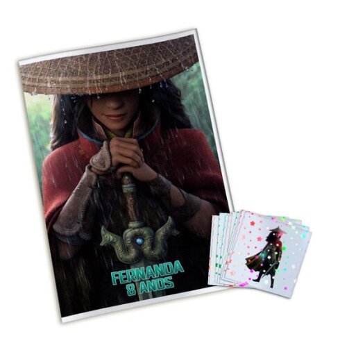 Álbum de Figurinhas Metalizadas Raya e o Último Dragão