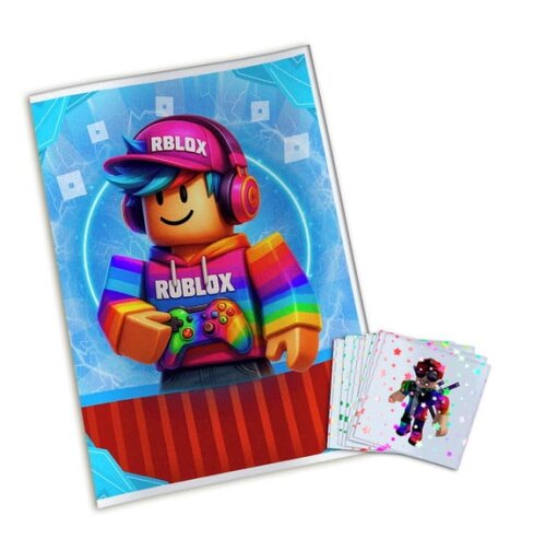 Álbum de Figurinhas Metalizadas Roblox