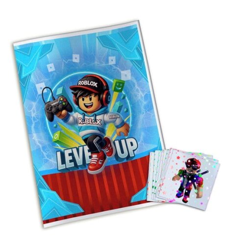 Álbum de Figurinhas Metalizadas Roblox