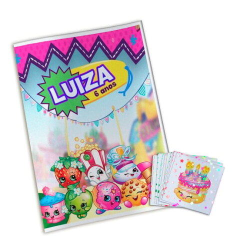 Álbum de Figurinhas Metalizadas Shopkins