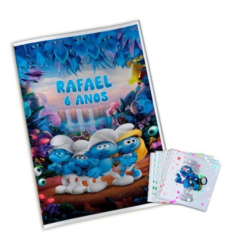 Álbum de Figurinhas Metalizadas Smurfs