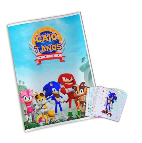 Álbum de Figurinhas Metalizadas Sonic