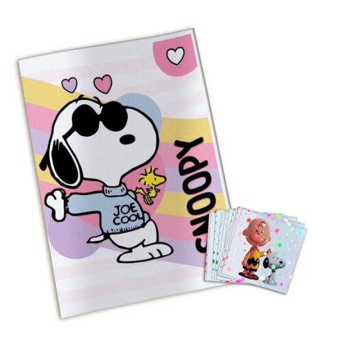 Álbum de Figurinhas Metalizadas Snoopy