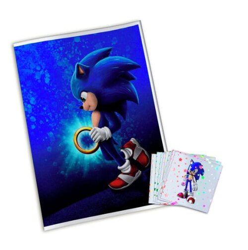 Álbum de Figurinhas Metalizadas Sonic