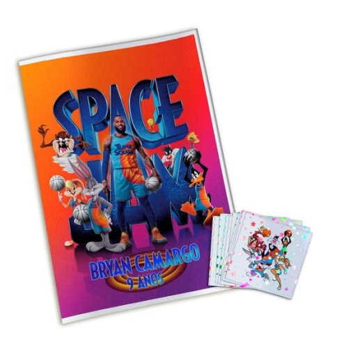 Álbum de Figurinhas Metalizadas Space Jam Um Novo Legado