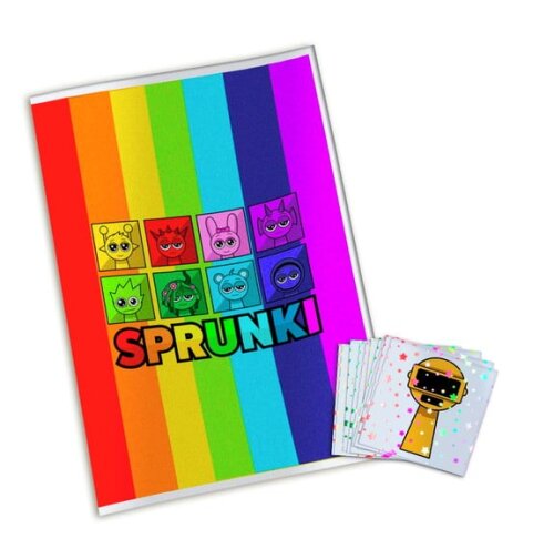 Álbum de Figurinhas Metalizadas Sprunki