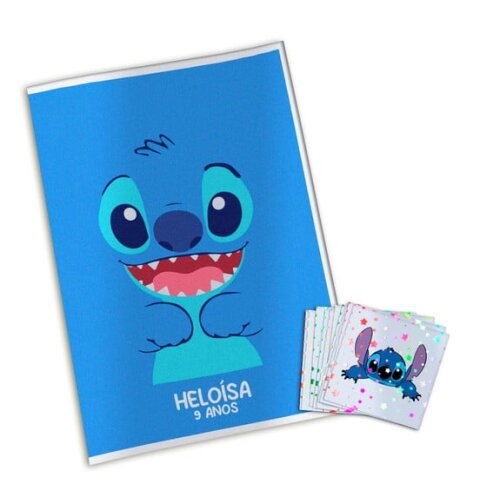 Álbum de Figurinhas Metalizadas Stitch