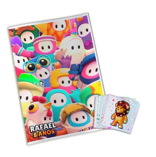 Álbum de Figurinhas Metalizadas Stumble Guys