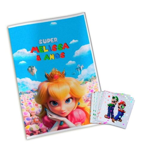Álbum de Figurinhas Metalizadas Super Mario Bros