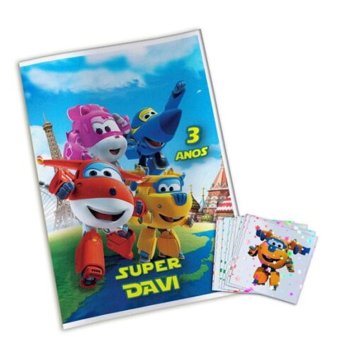 Álbum de Figurinhas Metalizadas Super Wings