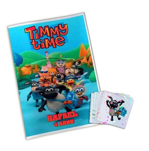Álbum de Figurinhas Metalizadas Timmy Time