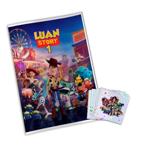 Álbum de Figurinhas Metalizadas Toy Story