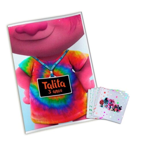 Álbum de Figurinhas Metalizadas Trolls 2