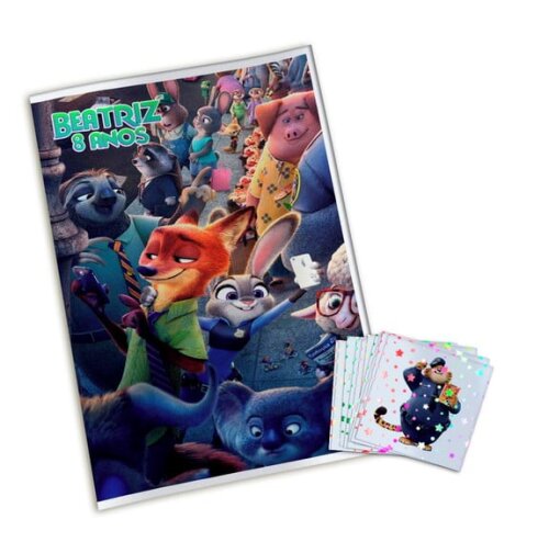 Álbum de Figurinhas Metalizadas Zootopia