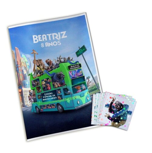 Álbum de Figurinhas Metalizadas Zootopia 2