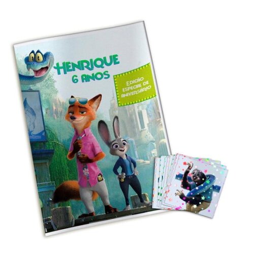 Álbum de Figurinhas Metalizadas Zootopia 2