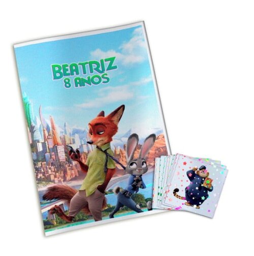 Álbum de Figurinhas Metalizadas Zootopia