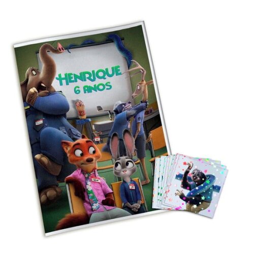 Álbum de Figurinhas Metalizadas Zootopia 2