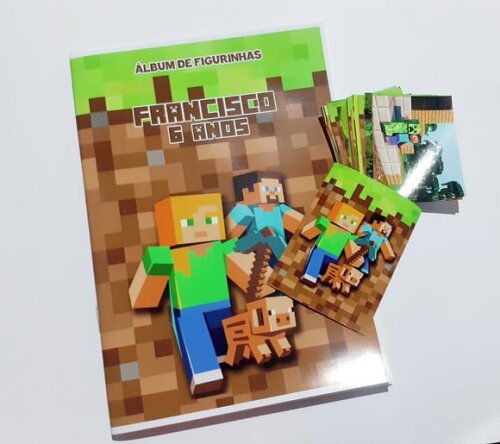 Álbum de Figurinhas Minecraft