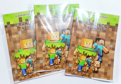Álbum de Figurinhas Minecraft