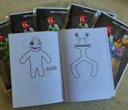 Álbum de Figurinhas Rainbow Friends