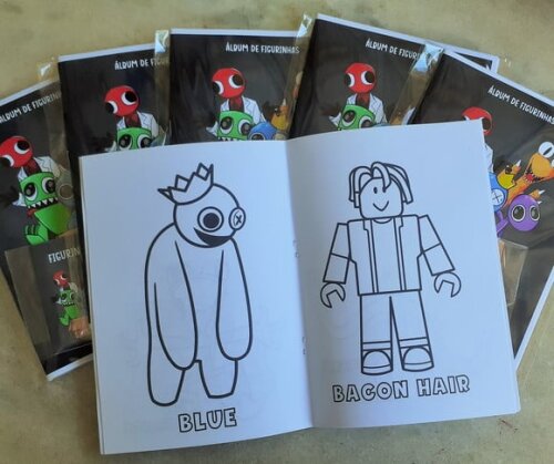 Álbum de Figurinhas Rainbow Friends