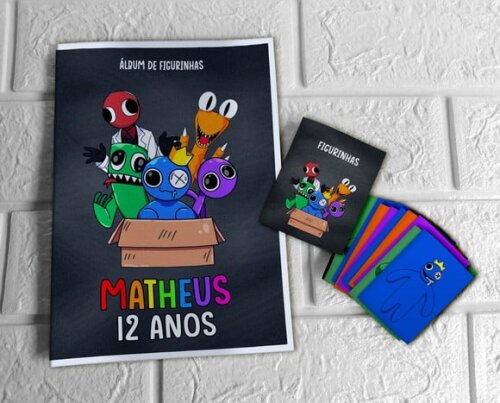 Álbum de Figurinhas Rainbow Friends