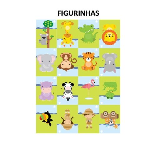 Álbum de Figurinhas Safari