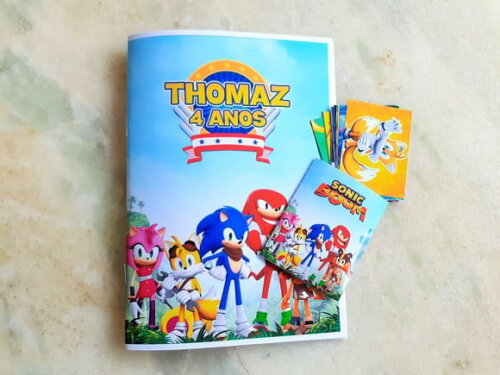 Álbum de Figurinhas Sonic Boom