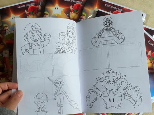 Álbum de Figurinhas Super Mario Bros