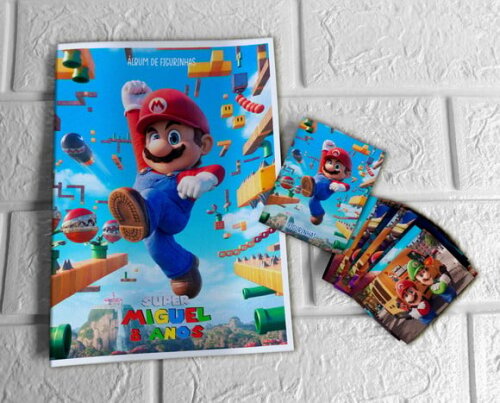 Álbum de Figurinhas Super Mario Bros