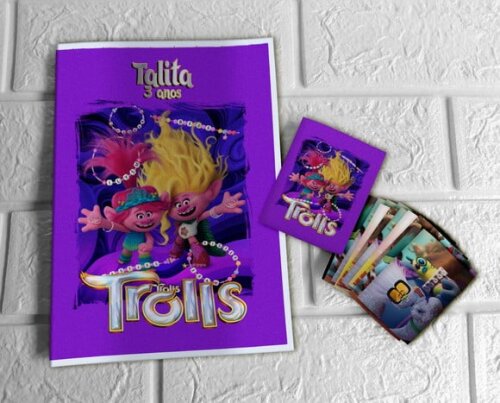 Álbum de Figurinhas Trolls 3