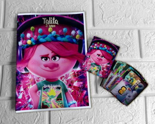 Álbum de Figurinhas Trolls 3