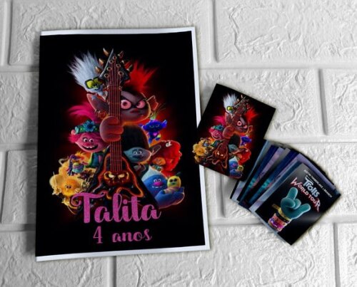 Álbum de Figurinhas Trolls World Tour