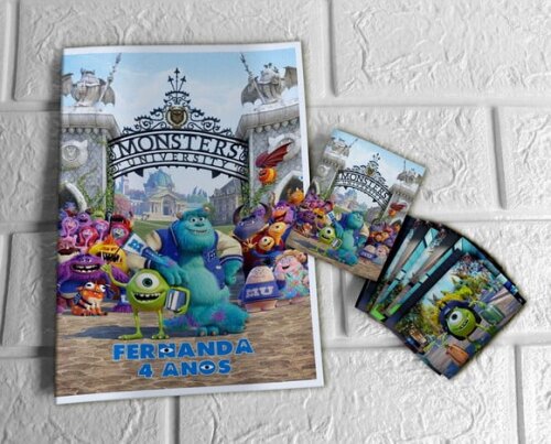 Álbum de Figurinhas Universidade Monstros