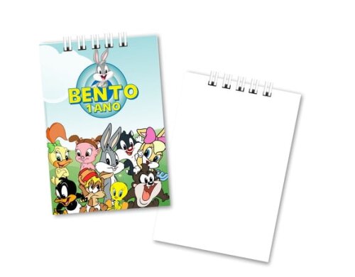 Bloquinho 7x10cm Capa Mole Baby Looney Tunes
