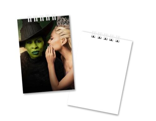 Bloquinho 7x10cm Capa Mole Wicked Bruxas de Oz