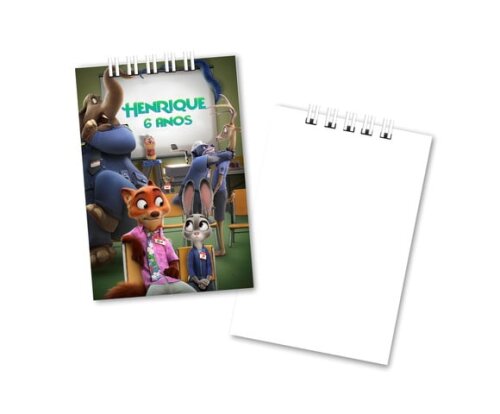 Bloquinho de Notas 7x10 cm Zootopia 2
