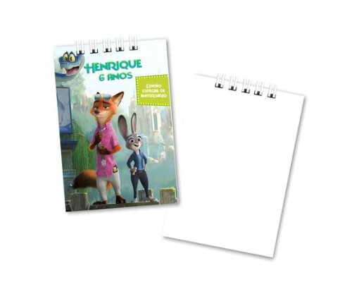 Bloquinho de Notas 7x10 cm Zootopia 2