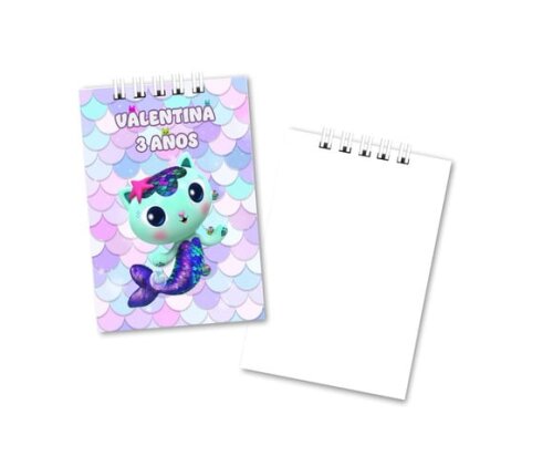 Bloquinho de Notas 7x10cm Capa Mole a Casa Mágica da Gabby