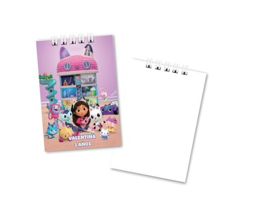 Bloquinho de Notas 7x10cm Capa Mole a Casa Mágica da Gabby