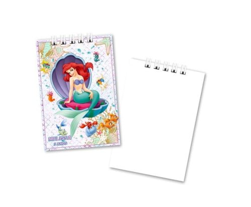 Bloquinho de Notas 7x10cm Capa Mole a Pequena Sereia