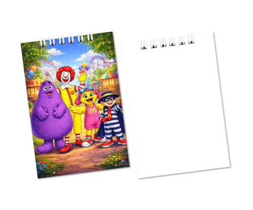Bloquinho de Notas 7x10cm Capa Mole Mc Donalds