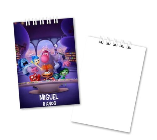Bloquinho de Notas 7x10cm Capa Mole Divertida Mente 2