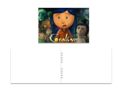 Caderno de Desenho 15x21cm Capa Mole Coraline